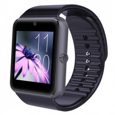 Ceas Smartwatch cu Telefon iUni GT08, Bluetooth, Camera 1.3 MP, Ecran LCD antizgarieturi, Black foto