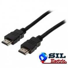 Cablu HDMI de mare viteza cu functie Ethernet, conector HDMI Ethernet - conector HDMI 10 m, negru foto