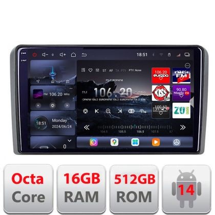 Navigatie Iveco Daily 2007-2014 Edotec Kit-DAILY 8 core QLED 2K 16+512 360 Android Waze USB Navigatie Internet Youtube Radio CarStore Technology