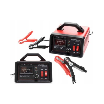 Redresor, incarcator auto pentru baterii 6-12V, 230V, 5-75Ah, Kraft foto