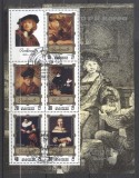 Korea 1983 Paintings, Rembrandt, perf. sheet, used T.253, Stampilat