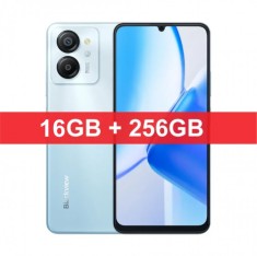 Telefon mobil Blackview Color 8 Blue, 4G, 6.75 HD+ 90Hz, 16GB RAM (8GB + 8GB extensibili), 256GB ROM, 50MP, Android 13, Unisoc T616, 6000mAh, Dual SIM