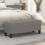 vidaXL Bancă, gri &icirc;nchis, 100x35x41 cm, textil