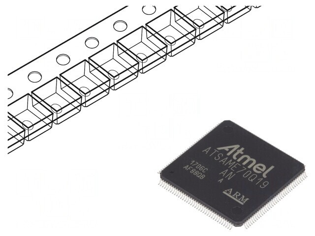 Microcontroler ARM LQFP144 1,62-3,6VDC ATSAME70Q19A-AN