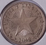 Cuba, 20 Centavos 1949, argint