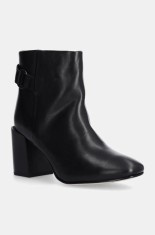 Barbour cizme de piele Piper femei, culoarea negru, cu toc drept, LFO0733BK31