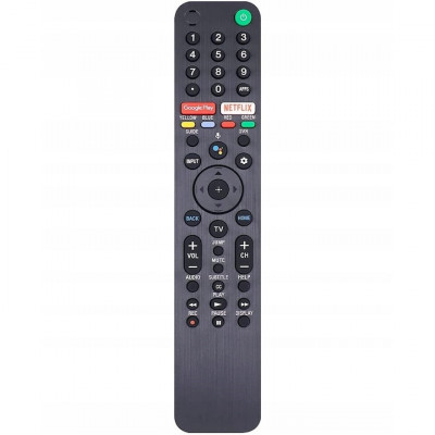 Telecomanda pentru Sony Smart TV RMF-TX500U, x-remote, Functia Vocala, Netflix, Google Pay, Negru foto