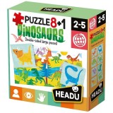 Cumpara ieftin Headu Teacher Tested - 8 si 1 Puzzle Dinozauri