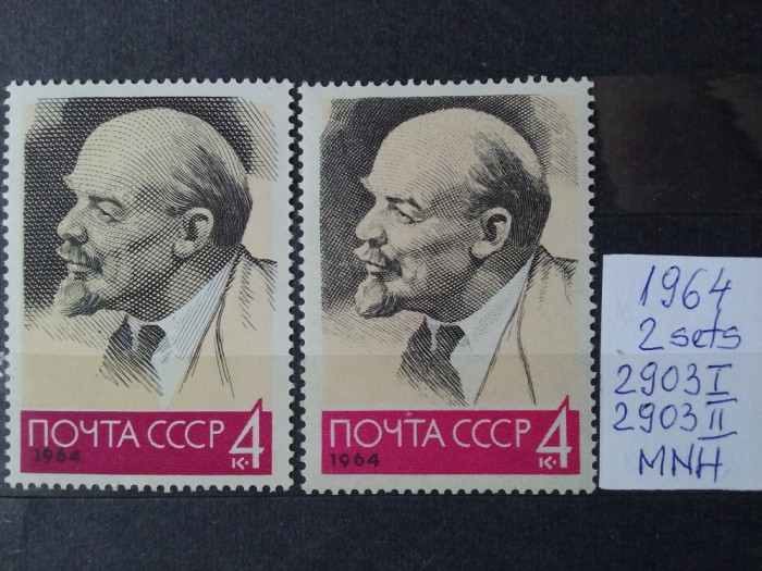 1964-Rusia-LENIN-2 seturi-MNH-Perfect