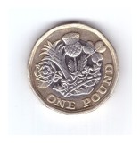 Moneda Anglia 1 pound / 1 lira 2019, stare buna, curata