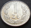 Moneda 1 ZLOT - RP POLONA / POLONIA COMUNISTA, anul 1987 *cod 2243, Europa, Aluminiu