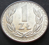 Moneda 1 ZLOT - RP POLONA / POLONIA COMUNISTA, anul 1987 *cod 2243