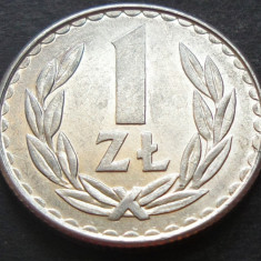 Moneda 1 ZLOT - RP POLONA / POLONIA COMUNISTA, anul 1987 *cod 2243