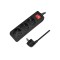 PRELUNGITOR LOGILINK, Schuko x 3, cablu 3G 1.5mm2, 230 V/16 A, 50 Hz, max. 3500 W, buton intrerupator iluminat, IP20, 1.4m, negru, &quot;LPS206B&quot; (timbru v