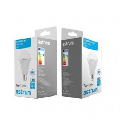 Bec LED Astrum E070 cu Acumulator 7W(50W) Soclu E27 Lumina Rece foto