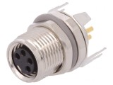 Conector M8 Mamă 4 PIN IP67 30V, TE Connectivity
