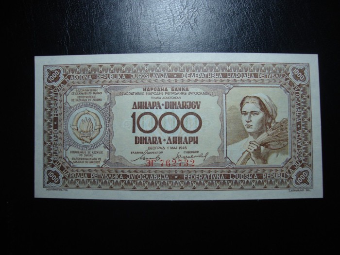 IUGOSLAVIA 100 DINARI 1946 UNC