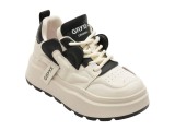 Cumpara ieftin Pantofi sport GRYXX alb-negru, 5682, din piele naturala
