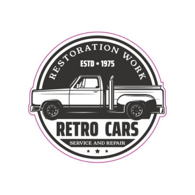 Abtibild &amp;quot;RETRO CARS&amp;quot; Cod: TAG 021 / T2 Automotive TrustedCars foto