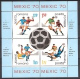 Romania MNH 1970 - Campionatul Mondial de Fotbal Mexic - LP 729 a