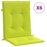 Cumpara ieftin Perne cu spatar mic, 6 buc., verde, 100x50x3 cm, textil oxford