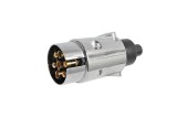 Fișă Remorcă Metalică 7 Pini ALM - Conector Remorcă Durabil, Prindere Cablu cu Șurub