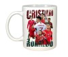 Cana alba personalizata Cristiano Ronaldo, INOVATIX&reg;. 330 ml, Oem