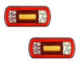 Set 2 Lampi LED Spate Camion Remorca 12V, Semnalizare, Frana, Pozitie, Marsarier, 22x10x5cm