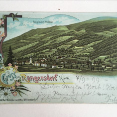 Carte postala veche vedere Austria Rangersdorf 1899, circulata