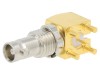 Conector Micro BNC Amphenol 90&deg; 75&Omega; THT Mama Placare Aurit PTFE 18GHz