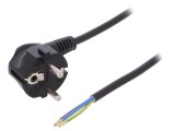 Cablu Electric 3x1mm2 PVC Negru 3m 16A 250V