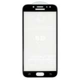 Folie protectie ecran din sticla securizata curbata Galaxy J7 (2017) pentru tot ecranul 5D FULL GLUE, Neagra