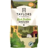 Cafea Macinata Rich Italian, Taylors of Harrogate, 100% Arabica, 200 g