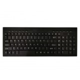 Tastatura universala fara fir elSales ELS-3680 , 117 taste , scurtaturi multimedia , negru