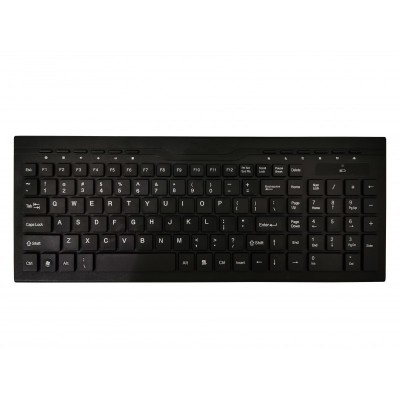 Tastatura universala fara fir elSales ELS-3680 , 117 taste , scurtaturi multimedia , negru foto