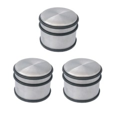 Set opritoare usa din metal tip cilindru, 1.1 kg, antiderapant, cu cauciuc de protectie, 7 cm, 3 piese foto
