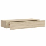 Cumpara ieftin Dulap de perete cu sertar, stejar, 60x23,5x10 cm, MDF