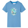 Tricou pentru copii, albastru mediu, 140, vidaXL
