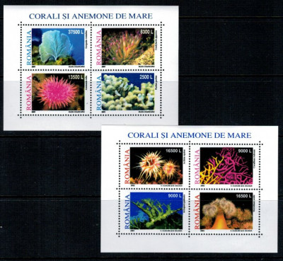 2001,2002 - Corali si anemone, blocuri neuzate foto