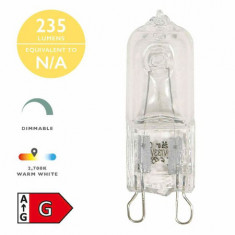 Sursa de iluminat (Pack of 3) Halogen G9 Light Bulb (Lamp) 20W 235LM