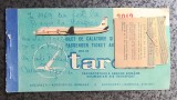 Bilet avion Tarom 1969 Bucuresti Praga + 2 tichete bagaje