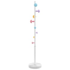 Cuier de haine, alb, 172 cm, fier vopsit electrostatic foto
