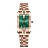 Ceas de mana dama Poedagar Quartz Elegant Casual Fashion Otel Argintiu Auriu Verde