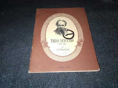 E P KIRILIUK - TARAS SEVCENKO 1814 1861 foto