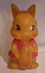 VEVERITA figurina din cauciuc Jucarie Aradeanca anii 1970 varianta culoare