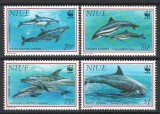Niue 1993 Mi 822/25 MNH - WWF: Delfinii