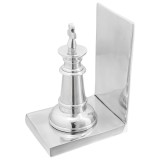 VidaXL Suporturi cărți 2 buc., argintiu, 11x12x19,5 cm, aluminiu, șah