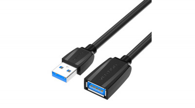 Vention Hosszabb&amp;iacute;t&amp;oacute; k&amp;aacute;bel USB 3.0, USB apa - USB anya, 3m (Fekete) foto