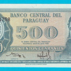 Paraguay 500 Guaranies 1982 'Lago Ypoa' UNC serie: A24774758