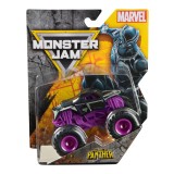MONSTER JAM MARVEL CAMION GIGANT BLACK PANTHER SCARA 1 LA 64